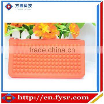 Wave point design clutch bag silicone bag
