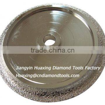 Vacuum brazed diamond special shaped profile wheel for granite/large diamond granite router bits