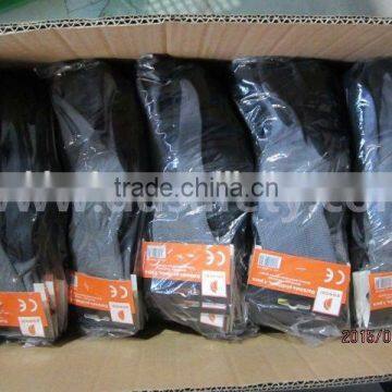 13G Blue Nylon With Black Nitrile Palm Coated Work Gloves Safety photo-5