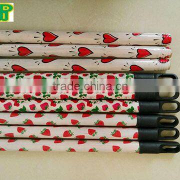 New design wooden mop stick handle with different pattern