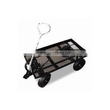 wire mesh steel platform garden cart