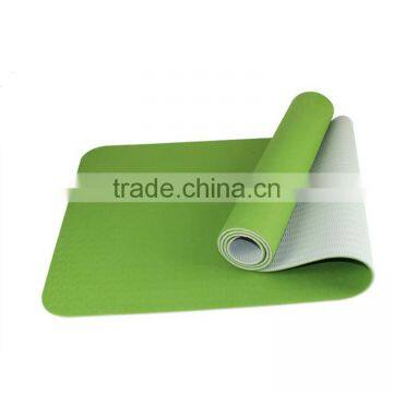Wholesale ECO Double Color Double Layer Anti-slip TPE Yoga Mat For Fitness
