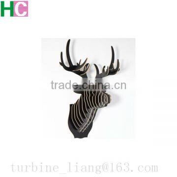 hot selling wood animal head for wall decoration