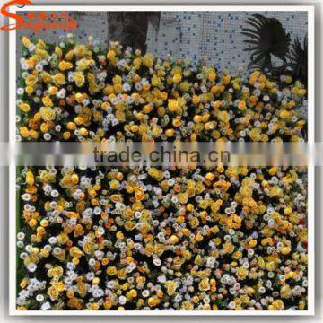 Latest Design Hotel Lobby Roses Flowers Vertical Green Plant Wall Artificial Flowers Wall photo-5