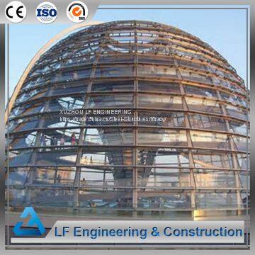 Unique Design Steel Dome Structure With Long Span Glass Roof photo-2