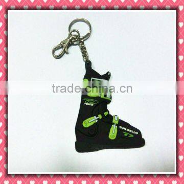 Ice skates silicone keychain