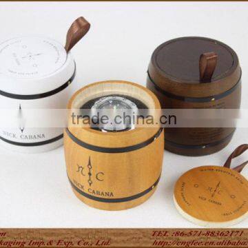 New Design Custom Color Barrel Shape Wood Watch Box