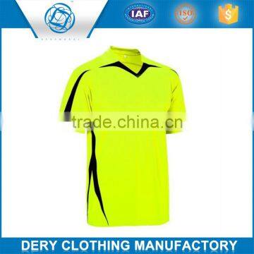 Promotion custom printed soccer jersey in 100%polyester material