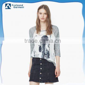 super soft wholesale t shirt printing organic cotton t shirt color combinations for women