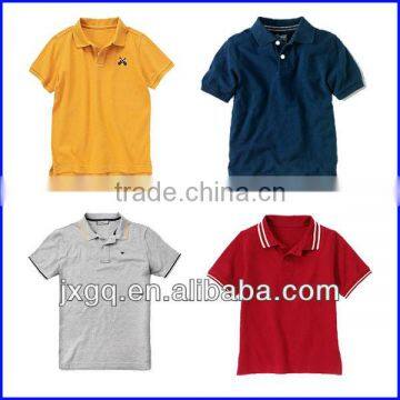 Wholesale Bright Color 100% Cotton Child Clothing Kids China Factory Polo Shirts
