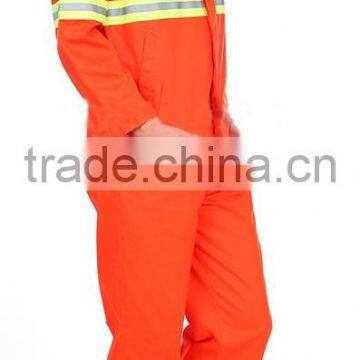 Orange and Green Reflective Two Pieces Construction Man's Dustman Workwear Uniform photo-3