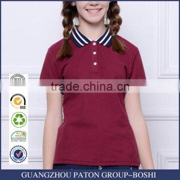 2017 spring new girl's sports T-shirts, wind student polo shirts, short sleeved t-shirts OEM