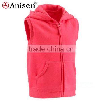 Manufacturer Clothing Cvc 65%cotton 35%polyester Hood Kids Vest photo-3