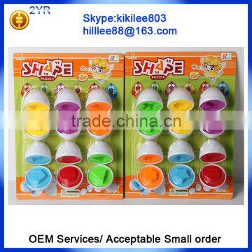 12 Full Eggs Set Children Perceptivity Basic Shapes & Colors Vision Training Non Toxic Toy Plastic Matching Eggs