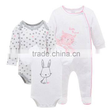 2017 New Fashion Girl Clothes 100% Cotton Animal Design Baby Girl Clothes For Winter+Summer