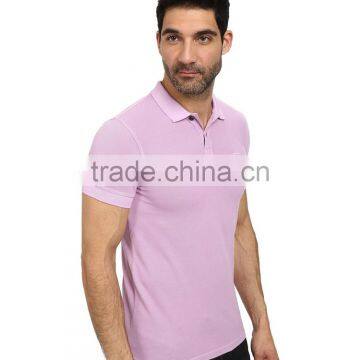 2015 Latest Custom Short Sleeve Mens Slim Muscle Fit Mens Brand Polo Shirt photo-4