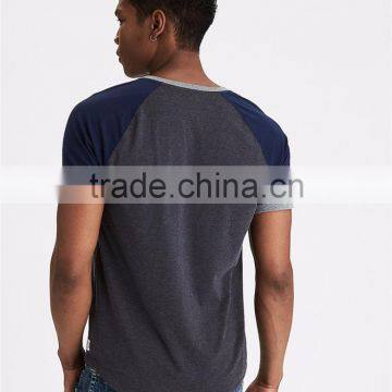 MGOO Factory Supplied Three Button Collar Dry Fit T-shirt Mens Curved Hem Plain T Shirts photo-2