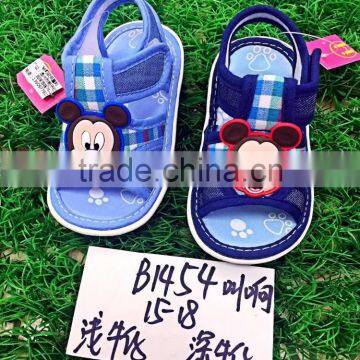Summer Cheap Kid Shoes Soft Newborn Baby Boy Sandals Child Prewalker Cute Animal Bear Casual Noisy Shoes photo-6