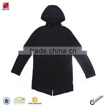 2017 New Arrival Simple Black Parka Men Srping Wear Jacket