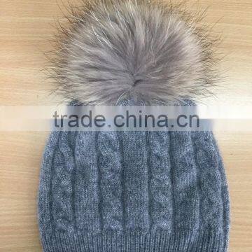 Unique fleck effect funky winter knitted wool hat