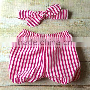 New Coming Baby Boutique Clothes Pink Striped Bloomer Infant Diaper Cover Baby Girl Hot Leggings