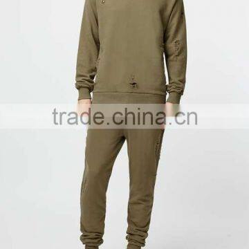 Custom Slim Fit Tracksuit Plain Cotton Tracksuit photo-4