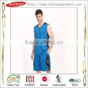 Suntex Custom Basketball Uniform Breathable New Style Basketball Jersey photo-5