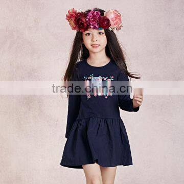 S60720B Girls Dress Princess Embroidered High Quality Wedding Party Gift Fashion Flower Kids Children's Clothing photo-2