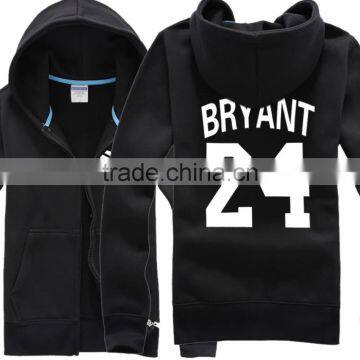 Zipper Up Hoodie Cotton Sweatshirt With Printing Logo photo-3