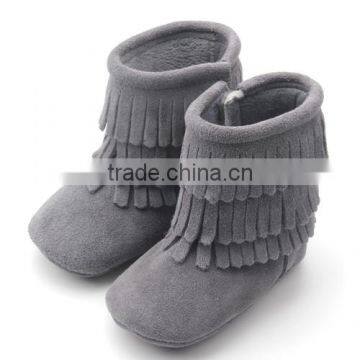 Wholesale Kids Boots Warm Baby Bow Moccasins photo-4