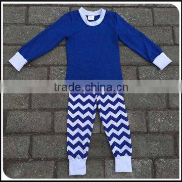 Holiday fall winter unisex toddler baby kids pajamas set girl sleeping clothing set baby chevron pajamas outfits