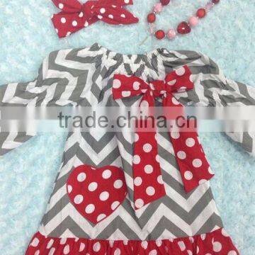 Baby Girls Heart Valentines Dress Yiwu Garment Factory photo-2