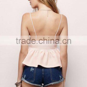 Crop Tops Spaghetti Strap Sexy Bra Bustier Pink Corsets Vest Camisole Tank Top photo-5