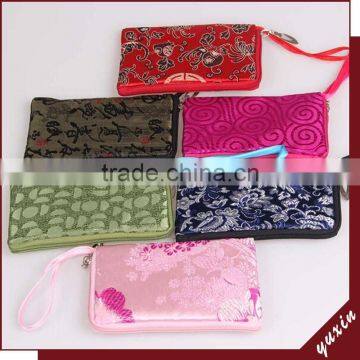 Zipper pouch bags, jewelry silk pouch bags, gift silk pouch bags SH029