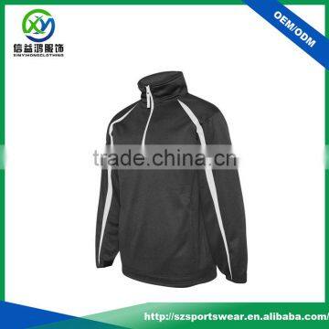 OEM Polyester Spandex Quarter Contrast Zip 2 Side Pockets Men Windbreaker Pullover Jacket photo-4
