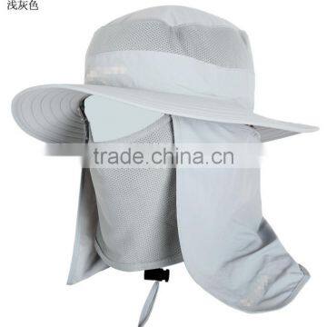 360 Degree Sunscreen Sun Hat Male Anti-UV Outdoor Hat Big Along the Quick Fisherman Hat Male Sun Hat Fishing Hat photo-2