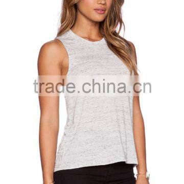 Sleeveless Marbled Muscle Tank Top Round Neck photo-2