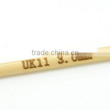 Bamboo Crochet Hooks( Uk Size 11/3mm ) 15cm,sold per Packet of 5 Pcs photo-2