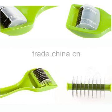 Vegetable Julienne Slicer Cutter Coriander Chopped Chopping Multi Chopper Sharp Scallion Slices Of Onion And Garlic Knife KC1130 photo-5