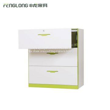 New Office Furniture 3 Drawer Steel Wide Lareral Filing Storage Cabinet photo-3