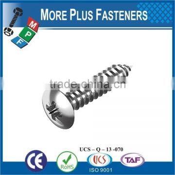 Made in Taiwan Phillips Recessed Oval Countersunk Head Tapping Screw Phillips DIN 7983 C H Stainless Steel A2 photo-6