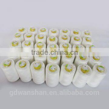 Heat resistant spun thread for hardcover binding machine