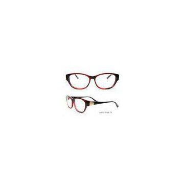 Optical Eyeglass Frames For Ladies , Big Shape Fashion Acetate Optical Frames Demo Lens