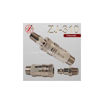 ZJ-310 carbon steel single shut-off quick connect couplers