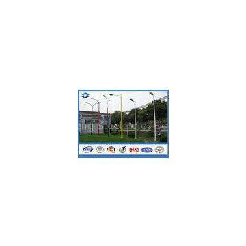 Varous shape decorative street light pole / posts customized Painting color street lighting columns