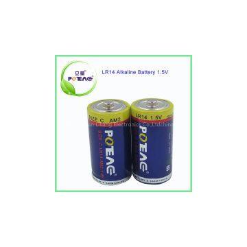 High quality c lr14 am2 1.5v alkaline battery of dry battery