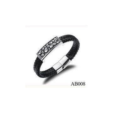 AB008 Newest Handmade Fashion Leather Bracelet