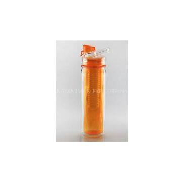 K250 500ML Easy Drinking Double Wall Fruit Infuser Tritan Water Bottle Travel Mug Bottle