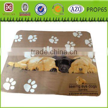 Polyester fleece dog paws print pet Soogan