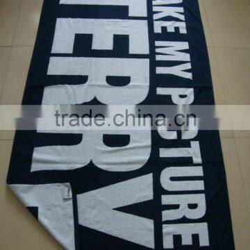 Larger Size and Thicker Weight, 2 Color Jacquard Terry Beach Towel photo-6